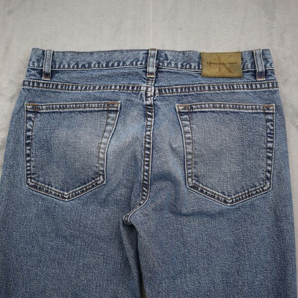 Calvin Klein Pants Womens 7 Blue Bootcut Low Rise Button Medium Wash Denim Jeans - Picture 11 of 16
